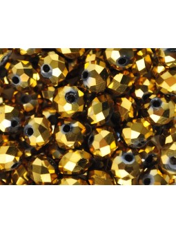 cristalli 6 mm-4 Metallic Gold