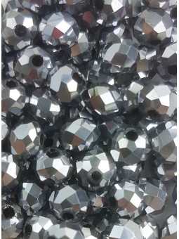 Cristalli 6 mm-CL46 Argento metallizzato