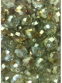 Cristalli 6 mm-CL54 Grigio verde iridescente