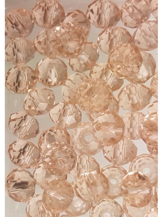 Cristalli 6 mm-CL18 Rosa Trasparente