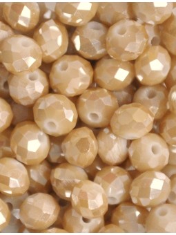 Cristalli 6 mm-3 Beige specchiato