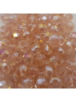 Cristalli 6 mm CL41 Rosa Trasparente Specchiato