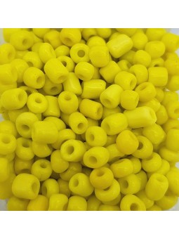 Conteria in vetro 4mm - C02 Giallo Vivo Pastello