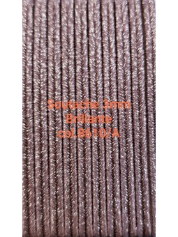 SOUTACHE BRILLANTE 3mm col.8610/Argento tortora