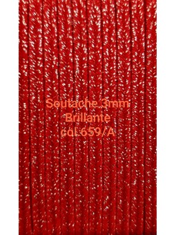 SOUTACHE BRILLANTE 3mm col.659/Argento