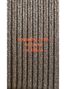 SOUTACHE BRILLANTE 3mm col.486/Argento