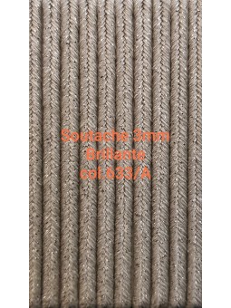 SOUTACHE BRILLANTE 3mm col.633/Argento