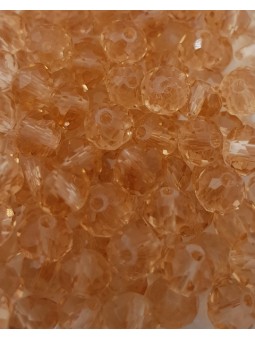 Cristalli 6mm - SH183 Rosa pescato trasparente