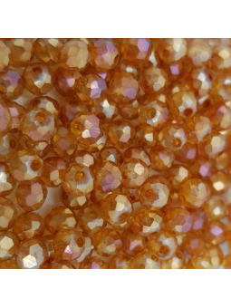 Cristalli 4 mm - SH111 Ambra specchiato