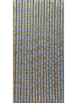 Florentia 3.5mm 2 mt 317-O celeste polvere oro