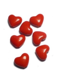 cuore in acrilico 11x10 mm vari colori