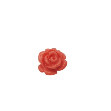 roselline in resina 15mm rosa corallo