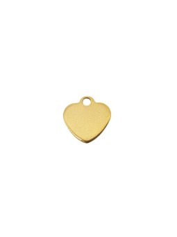Charm cuore oro 11mm