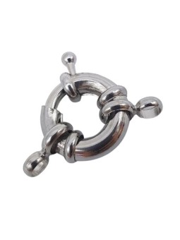 chiusura a molla da marinaio argento 15mm