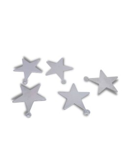Stella charm 20mm argento 5pz