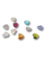 Cuoricini strass 8mm mix 10pz