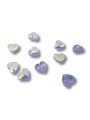 Cuoricini strass 9mm mix 10pz
