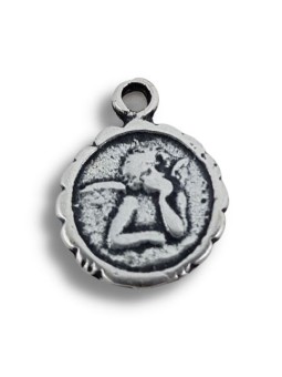 Angioletto argento invecchiato 13mm