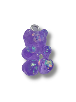 orsetto gommoso lilla 18mm