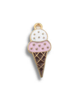 cono gelato 20x10mm ROSA