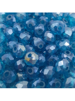 Cristalli 6 mm - SH18AB smeraldo trasparente specchiato