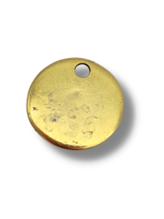 medagliette zampette 12mm oro