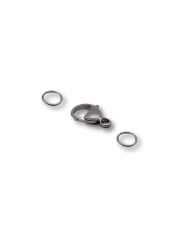 copy of set moschettoni 11mm Acciaio oro 3pz