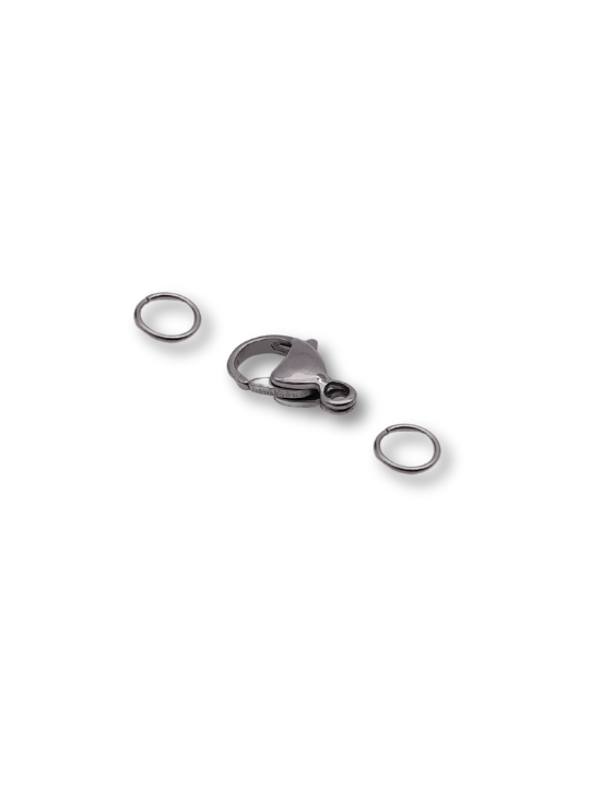 copy of set moschettoni 11mm Acciaio oro 3pz
