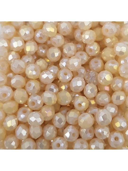 Cristalli 4 mm - R263 burro dorè specchiato