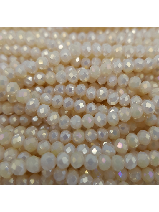 Cristalli 4 mm - R263 burro dorè specchiato