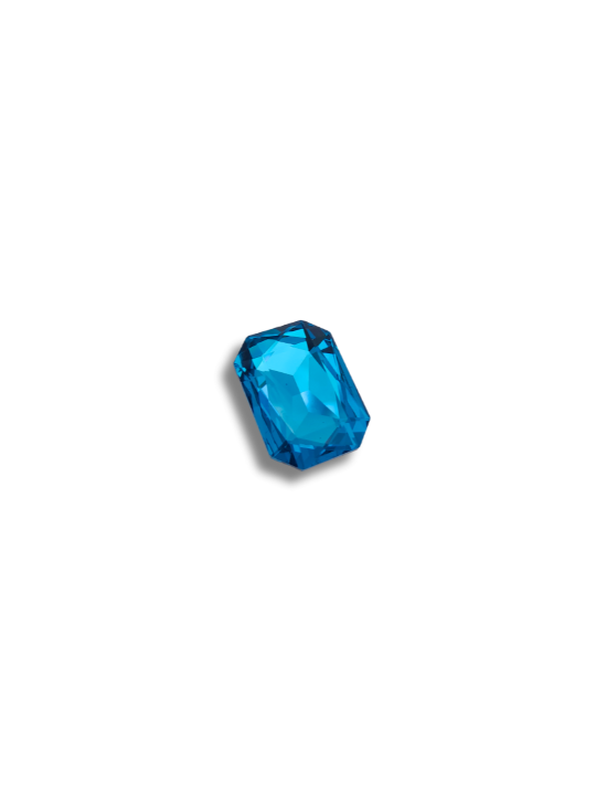 pietra crystal 14x10mm aqua