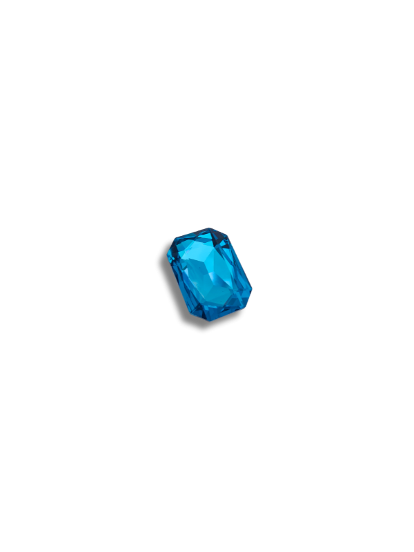 pietra crystal 14x10mm aqua