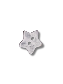 Bottone Stella oro satinato 17 mm