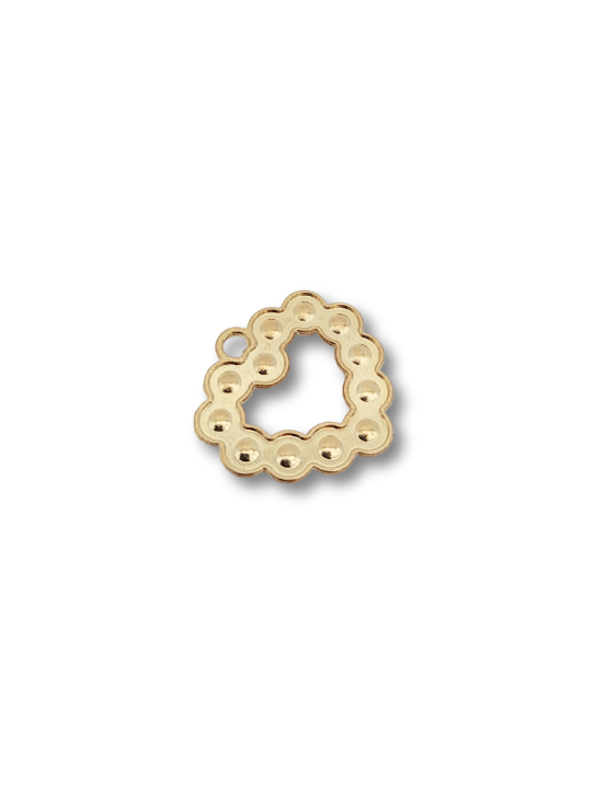 cuore strass 15mm
