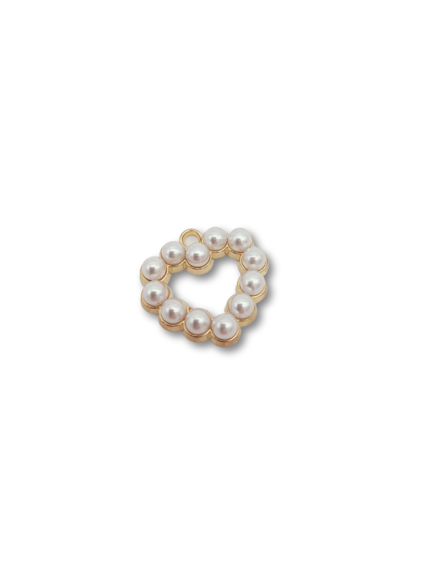 cuore strass 15mm