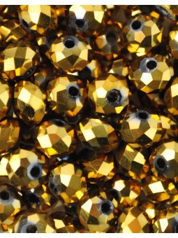 Cristalli 8 mm - 4 metallic gold