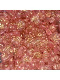 Fogliolina in acrilico 11x9mm rosa 1pz