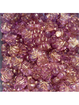 Fogliolina in acrilico 11x9mm lilla 1pz