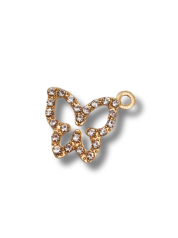 Farfalla strass 15mm