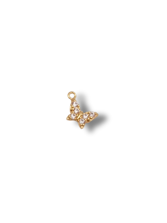 Farfalla strass 7mm