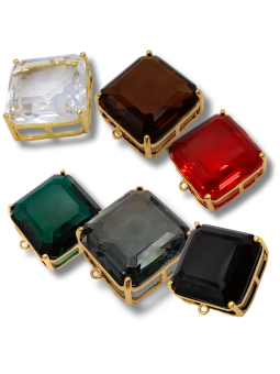 Cabochon pietra quadrato 18mm