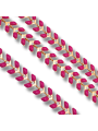 catena spiga in acciaio 5mm fucsia