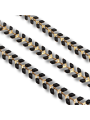 catena spiga in acciaio 5mm nero 50cm