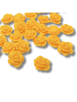 Roselline 10 mm gialllo 6pz