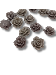 Roselline 10 mm grigio 6pz