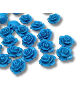 Roselline 10 mm turchese 6pz