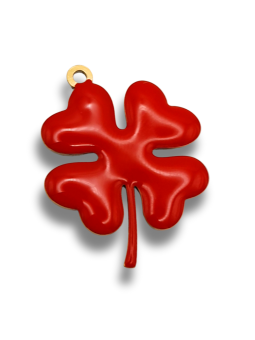 Quadrifoglio rosso 23mm