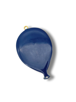 Mongolfiera smaltata 28mm blu