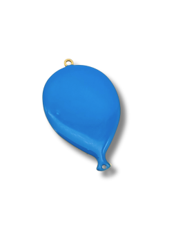 Mongolfiera smaltata 28mm blu chiaro