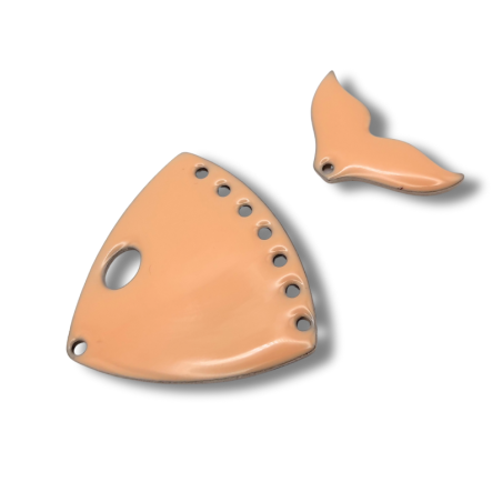 Testa di pesce con coda pesca